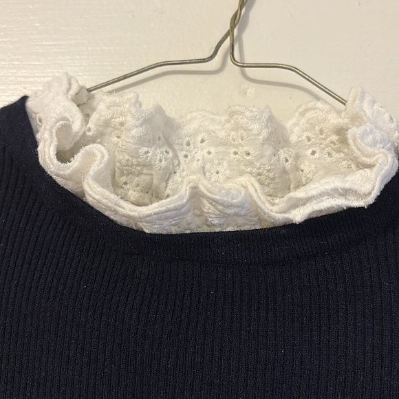 Tuckernuck Navy Rosemary Eyelet Knit Top (S) - Picture 6 of 7